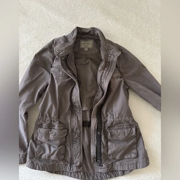 Lucky Brand Charcoal Utility Jacket Size Small - Picture 6 of 13